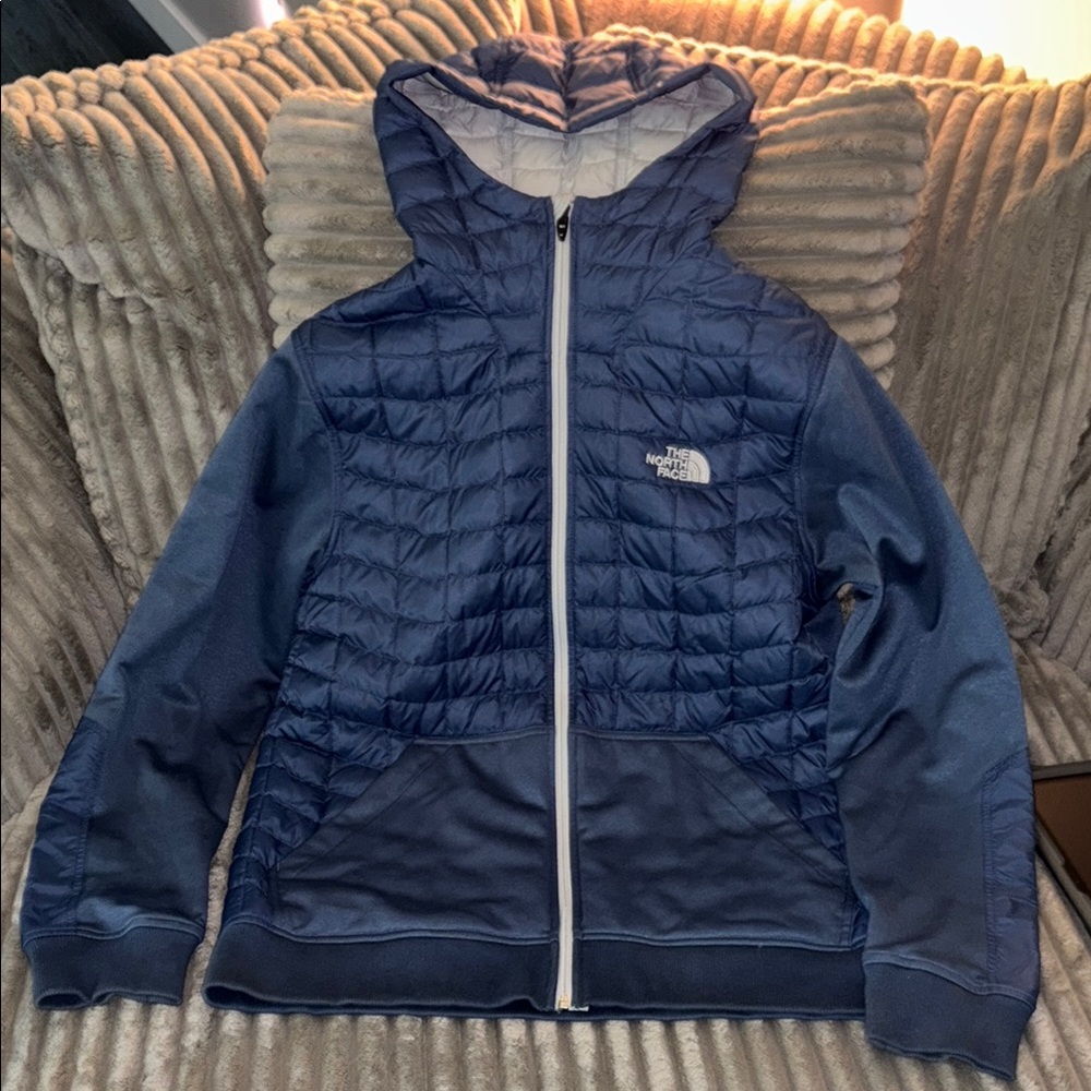 The North Face Navy Quilted Hoodie